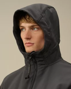 Jacket & Coats<C.P. Company C.P. Shell-R Hooded Jacket Black Sand