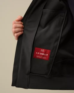 Jacket & Coats<C.P. Company C.P. Shell-R Hooded Jacket Black Sand