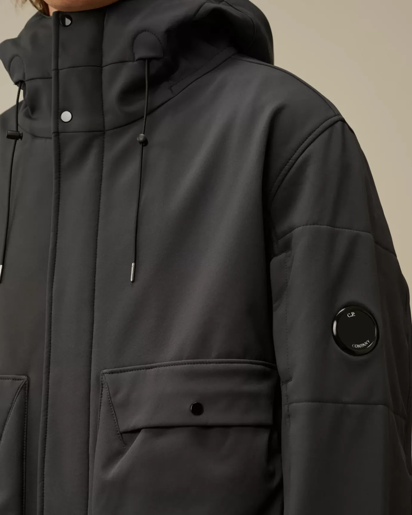 Jacket & Coats<C.P. Company C.P. Shell-R Hooded Parka Jacket Black Sand