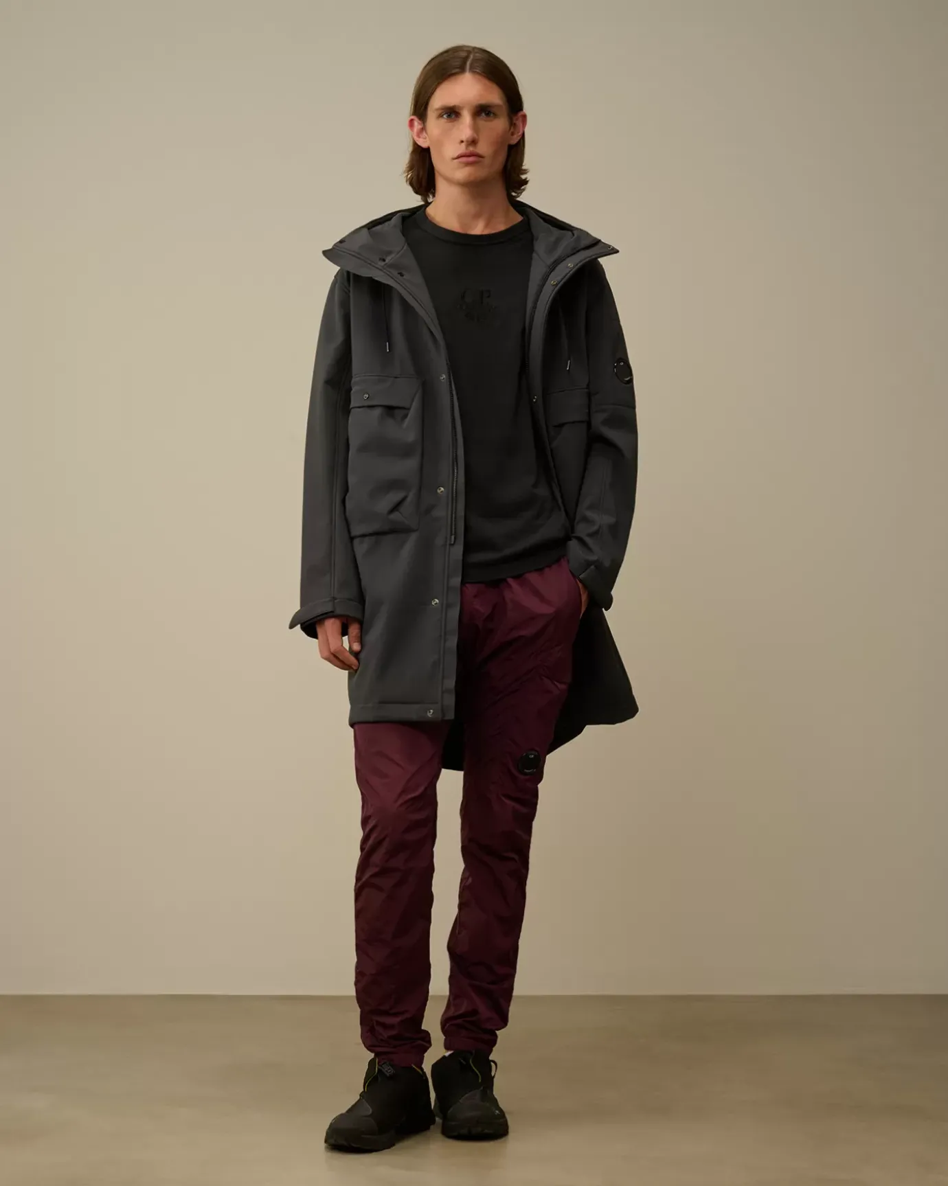 Jacket & Coats<C.P. Company C.P. Shell-R Hooded Parka Jacket Black Sand