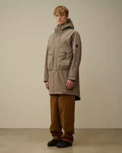 Jacket & Coats<C.P. Company C.P. Shell-R Hooded Parka Jacket Walnut – Beige