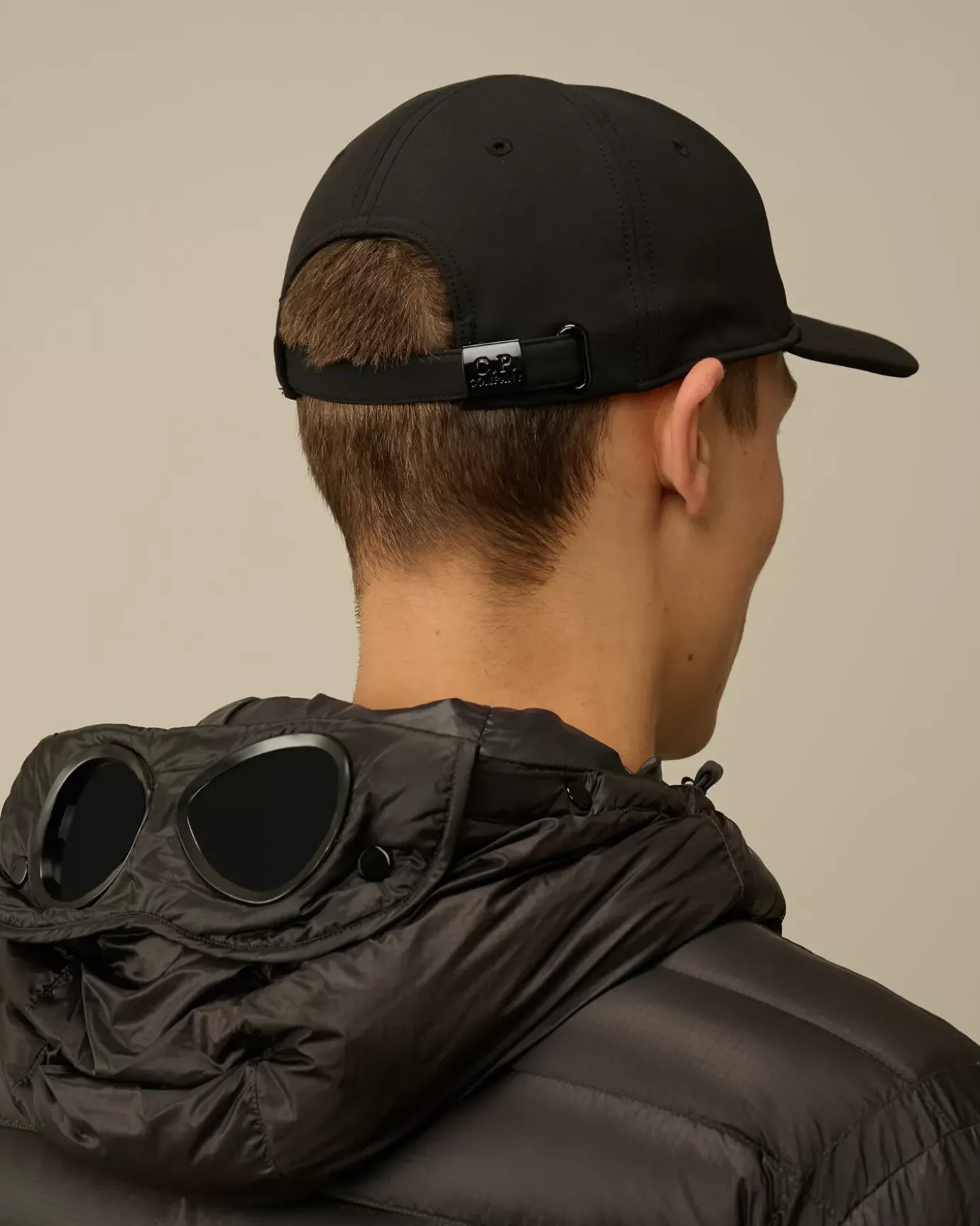 Hats<C.P. Company C.P. Shell-R Logo Cap Black