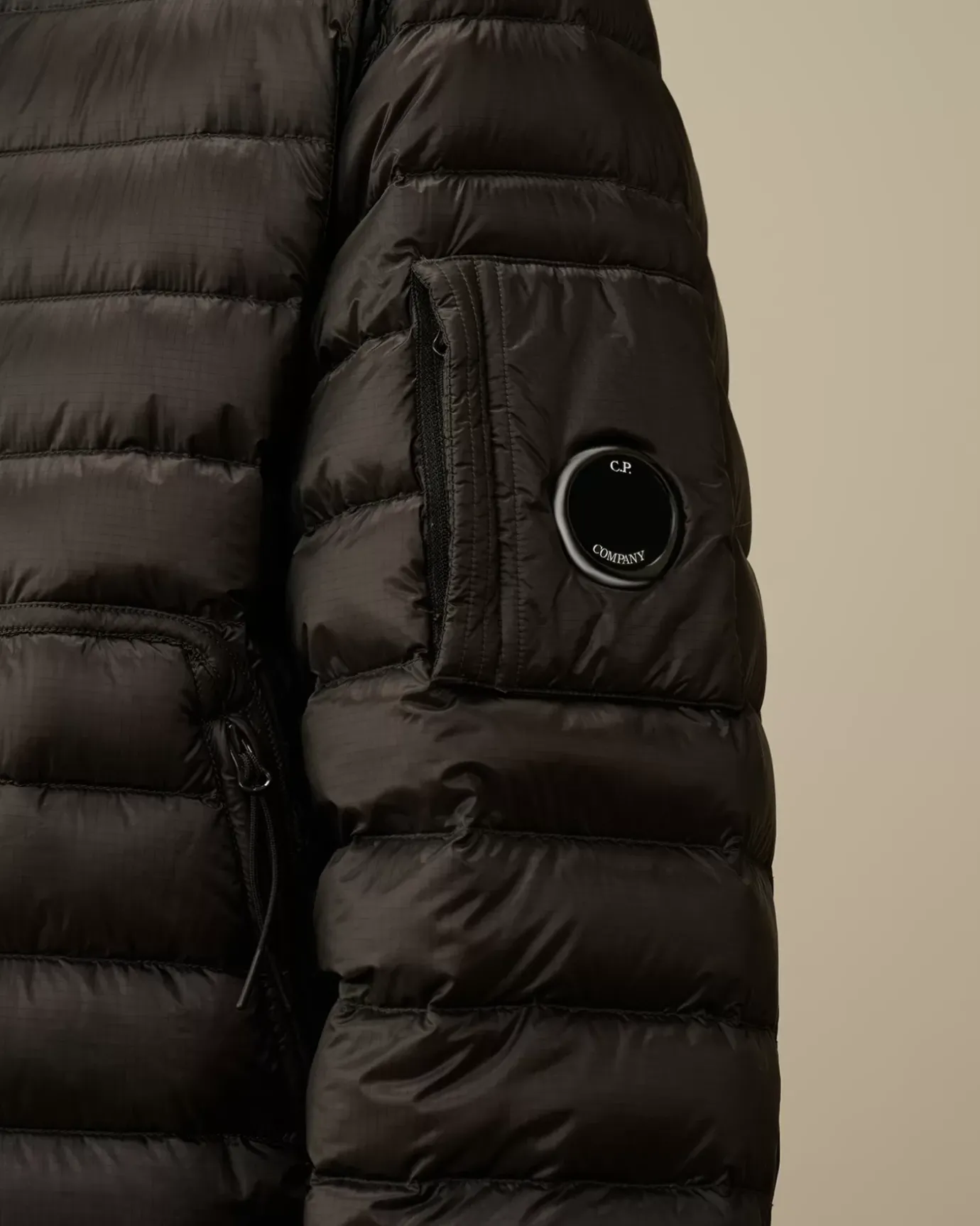 Jacket & Coats<C.P. Company D.D. Shell Collar Zip Down Jacket Black