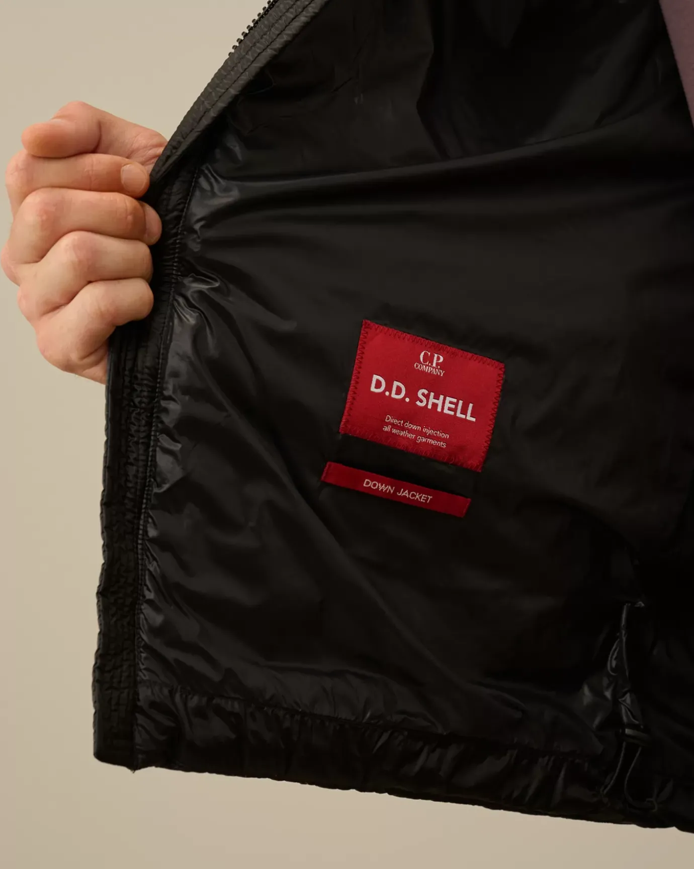 Jacket & Coats<C.P. Company D.D. Shell Collar Zip Down Jacket Black