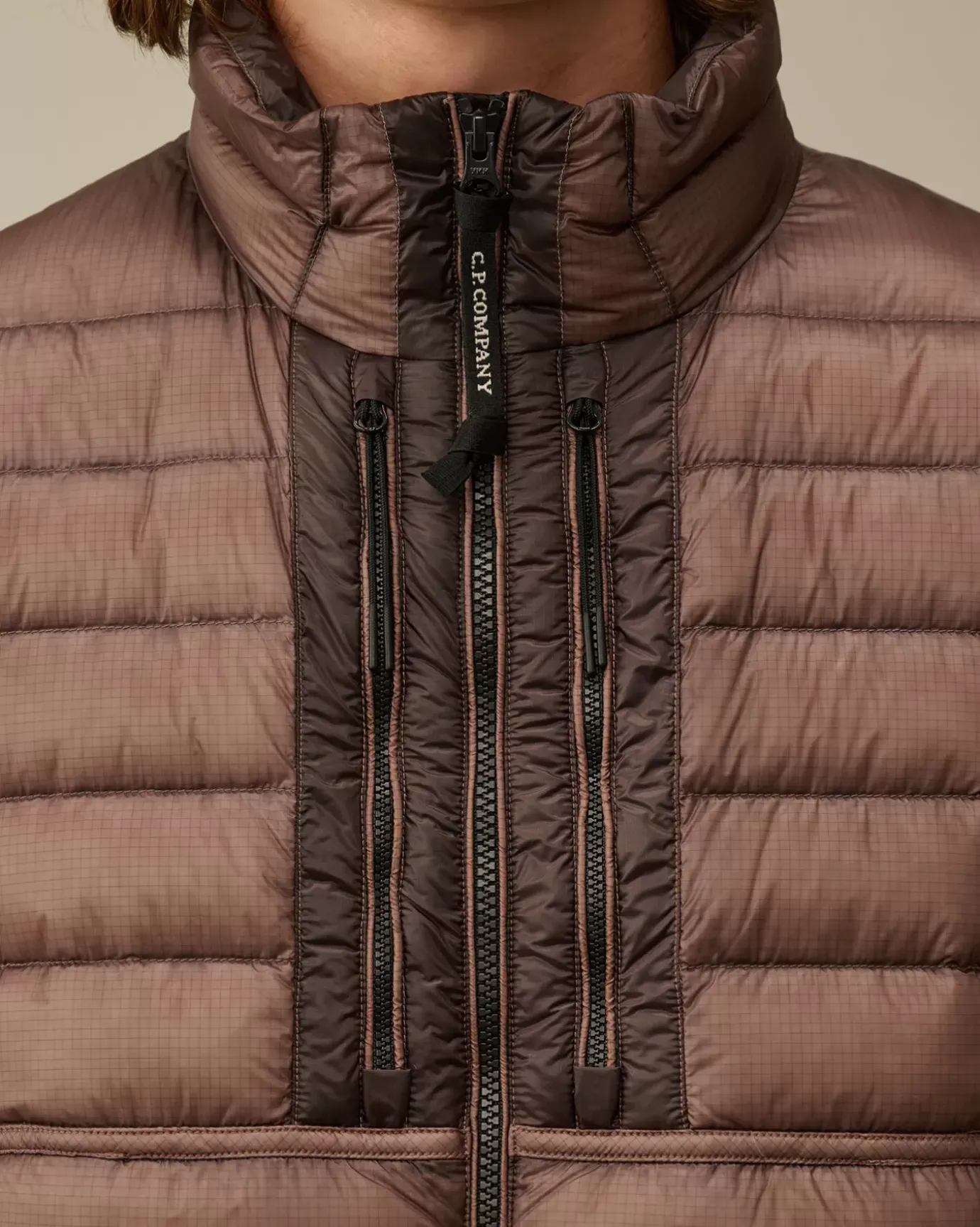 Jacket & Coats<C.P. Company D.D. Shell Collar Zip Down Jacket Purple Dove