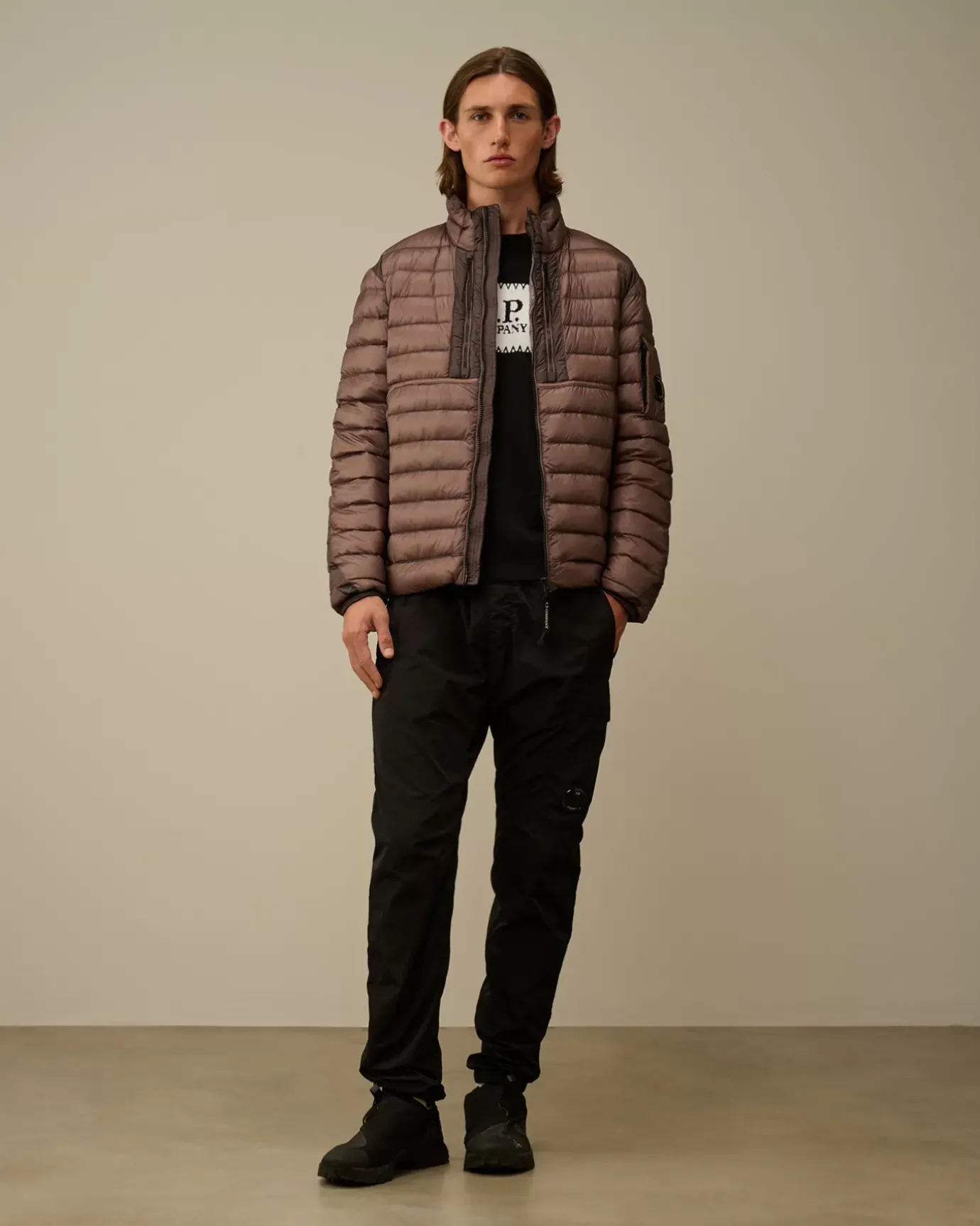 Jacket & Coats<C.P. Company D.D. Shell Collar Zip Down Jacket Purple Dove