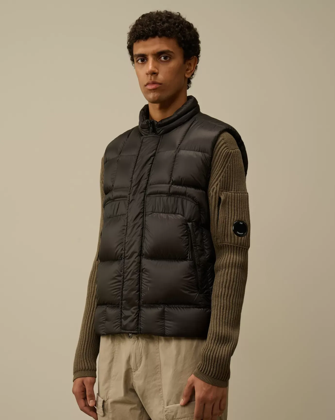 Jacket & Coats<C.P. Company D.D. Shell Down Vest Black