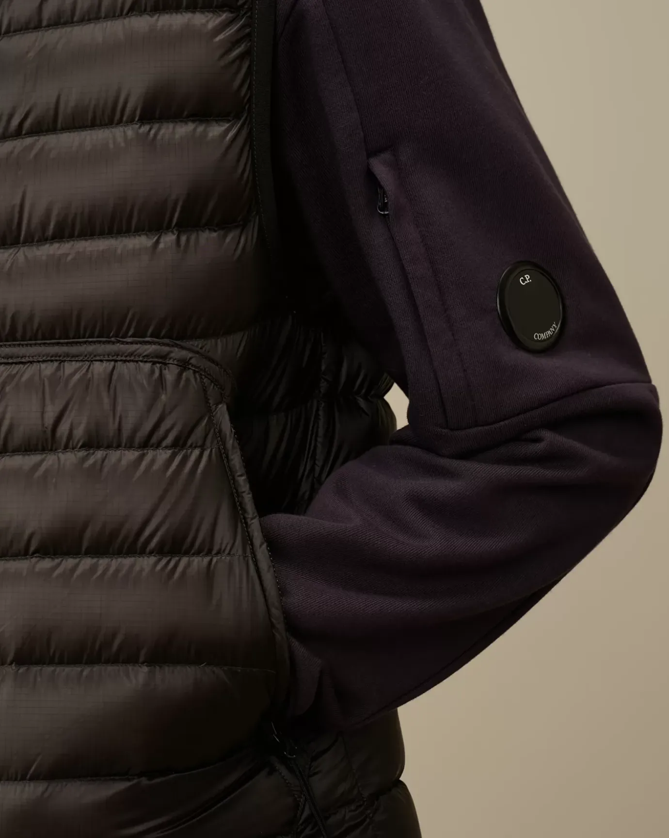 Jacket & Coats<C.P. Company D.D. Shell Goggle Down Vest Black