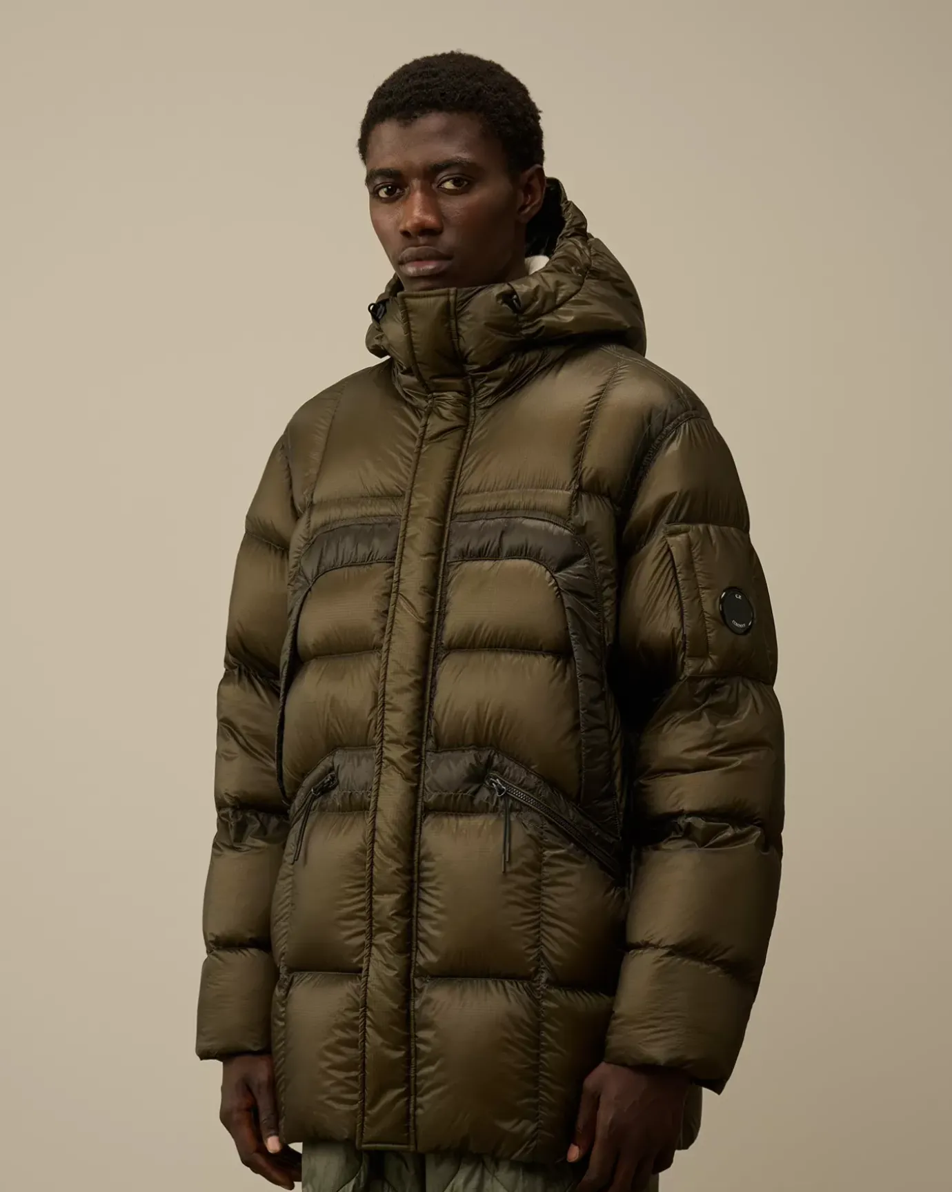 Jacket & Coats<C.P. Company D.D. Shell Hooded Long Down Jacket Grape Leaf – Green