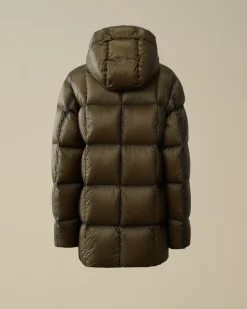 Jacket & Coats<C.P. Company D.D. Shell Hooded Long Down Jacket Grape Leaf – Green