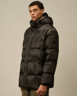 Jacket & Coats<C.P. Company D.D. Shell Hooded Long Down Jacket Black