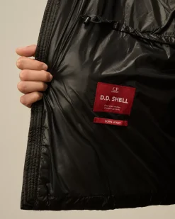 Jacket & Coats<C.P. Company D.D. Shell Hooded Long Down Jacket Black