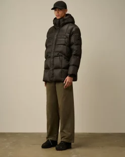 Jacket & Coats<C.P. Company D.D. Shell Hooded Long Down Jacket Black