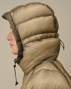 Jacket & Coats<C.P. Company D.D. Shell Hooded Medium Down Jacket Vintage Khaki – Beige