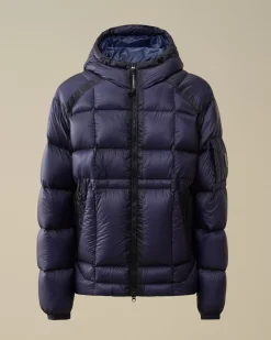 Jacket & Coats<C.P. Company D.D. Shell Hooded Medium Down Jacket Estate Blue