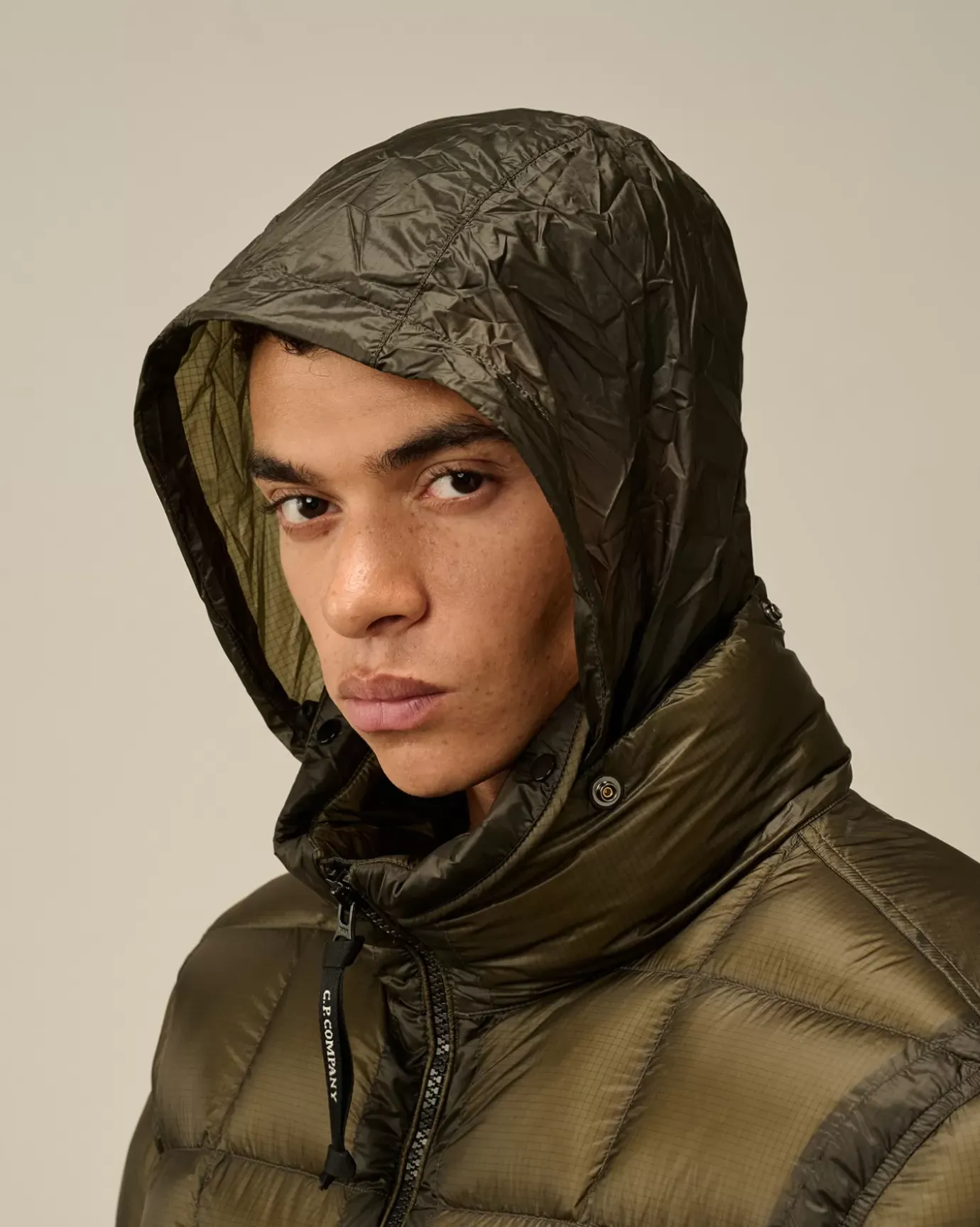 Jacket & Coats<C.P. Company D.D. Shell Hooded Short Down Jacket Grape Leaf – Green