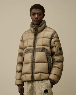 Jacket & Coats<C.P. Company D.D. Shell Hooded Short Down Jacket Vintage Khaki – Beige