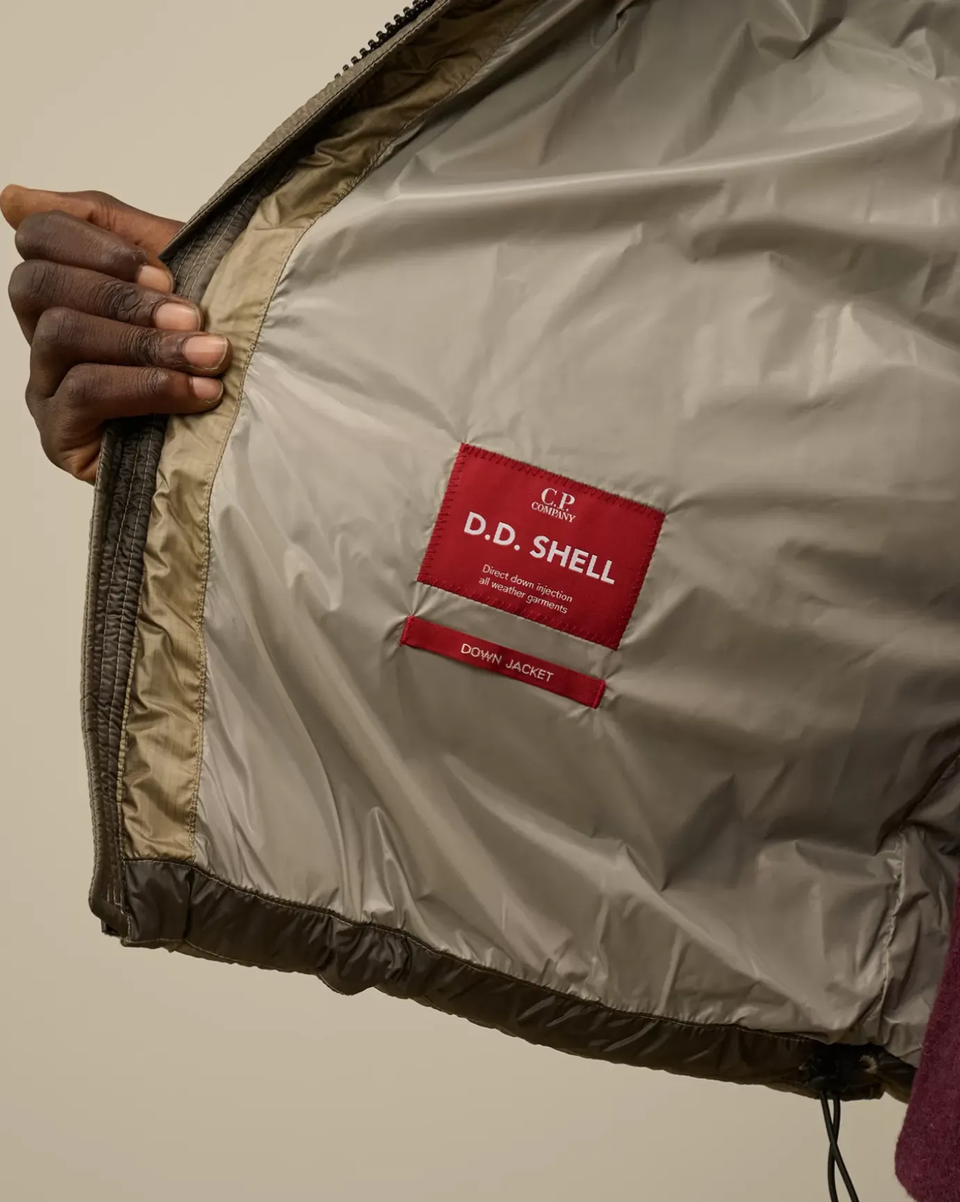Jacket & Coats<C.P. Company D.D. Shell Hooded Short Down Jacket Vintage Khaki – Beige