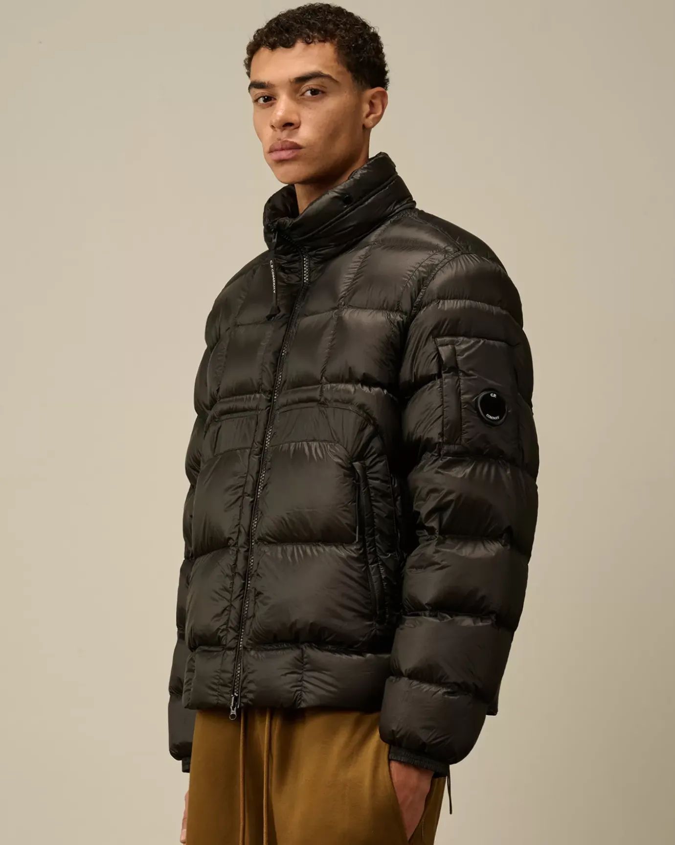 Jacket & Coats<C.P. Company D.D. Shell Hooded Short Down Jacket Black