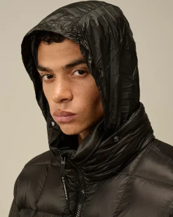 Jacket & Coats<C.P. Company D.D. Shell Hooded Short Down Jacket Black
