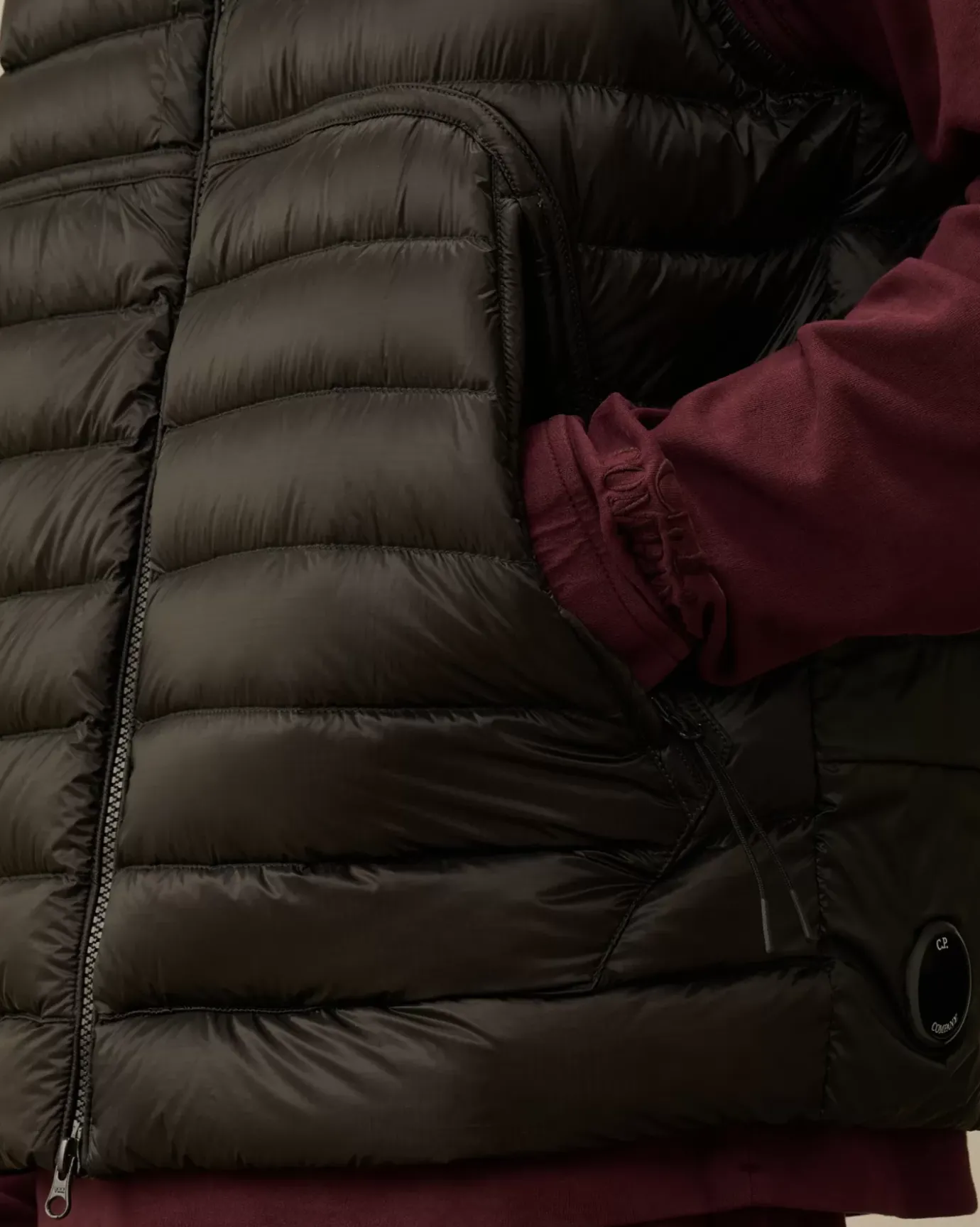 Jacket & Coats<C.P. Company D.D. Shell Lens Down Vest Black