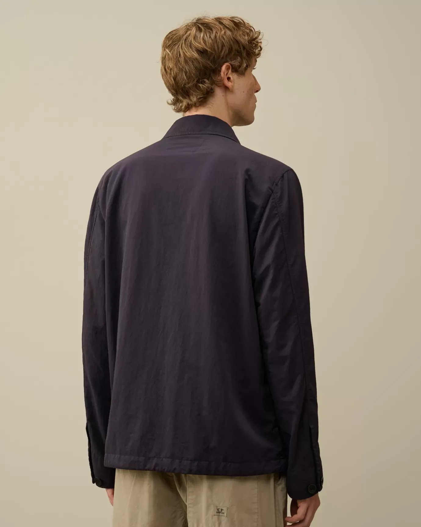 Overshirt<C.P. Company Diagonal Flatt Nylon Buttoned Overshirt Nightshade – Purple