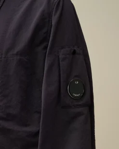 Overshirt<C.P. Company Diagonal Flatt Nylon Buttoned Overshirt Nightshade – Purple