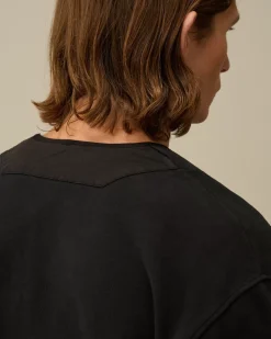 Sweatshirts<C.P. Company Diagonal Fleece Mixed Zipped Sweatshirt Black