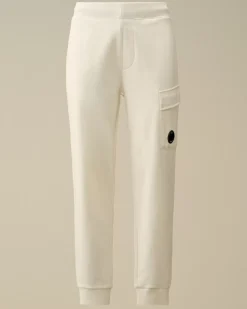 Tracksuits & Shorts<C.P. Company Diagonal Raised Fleece Cargo Sweatpants Gauze White