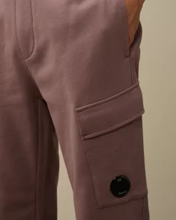 Tracksuits & Shorts<C.P. Company Diagonal Raised Fleece Cargo Sweatpants Purple Dove