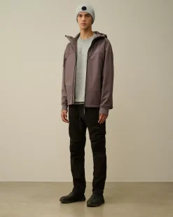 Sweatshirts<C.P. Company Diagonal Raised Fleece Crew Neck Lens Sweatshirt Greystone Melange