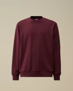 Sweatshirts<C.P. Company Diagonal Raised Fleece Crew Neck Lens Sweatshirt Potent Purple