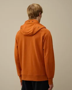 Sweatshirts<C.P. Company Diagonal Raised Fleece Explorer Zipped Hooded Sweatshirt Bombay Brown