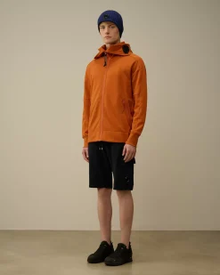 Sweatshirts<C.P. Company Diagonal Raised Fleece Explorer Zipped Hooded Sweatshirt Bombay Brown