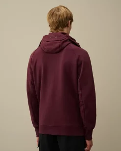 Sweatshirts<C.P. Company Diagonal Raised Fleece Explorer Zipped Hooded Sweatshirt Potent Purple