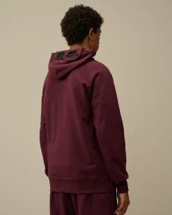 Sweatshirts<C.P. Company Diagonal Raised Fleece Goggle Hooded Sweatshirt Potent Purple