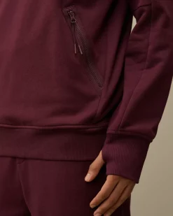 Sweatshirts<C.P. Company Diagonal Raised Fleece Goggle Hooded Sweatshirt Potent Purple
