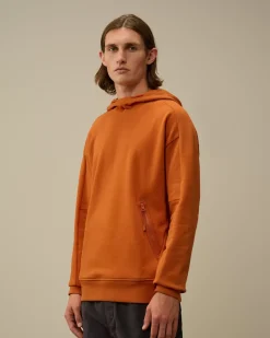 Sweatshirts<C.P. Company Diagonal Raised Fleece Goggle Hooded Sweatshirt Bombay Brown