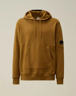 Sweatshirts<C.P. Company Diagonal Raised Fleece Lens Hooded Sweatshirt Toffee – Beige