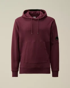Sweatshirts<C.P. Company Diagonal Raised Fleece Lens Hooded Sweatshirt Potent Purple