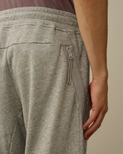 Tracksuits & Shorts<C.P. Company Diagonal Raised Fleece Lens Sweatpants Greystone Melange