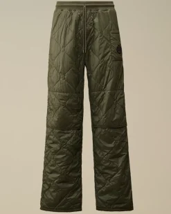 Tracksuits & Shorts<C.P. Company Diagonal Raised Fleece Mixed Quilted Sweatpants Grape Leaf – Green