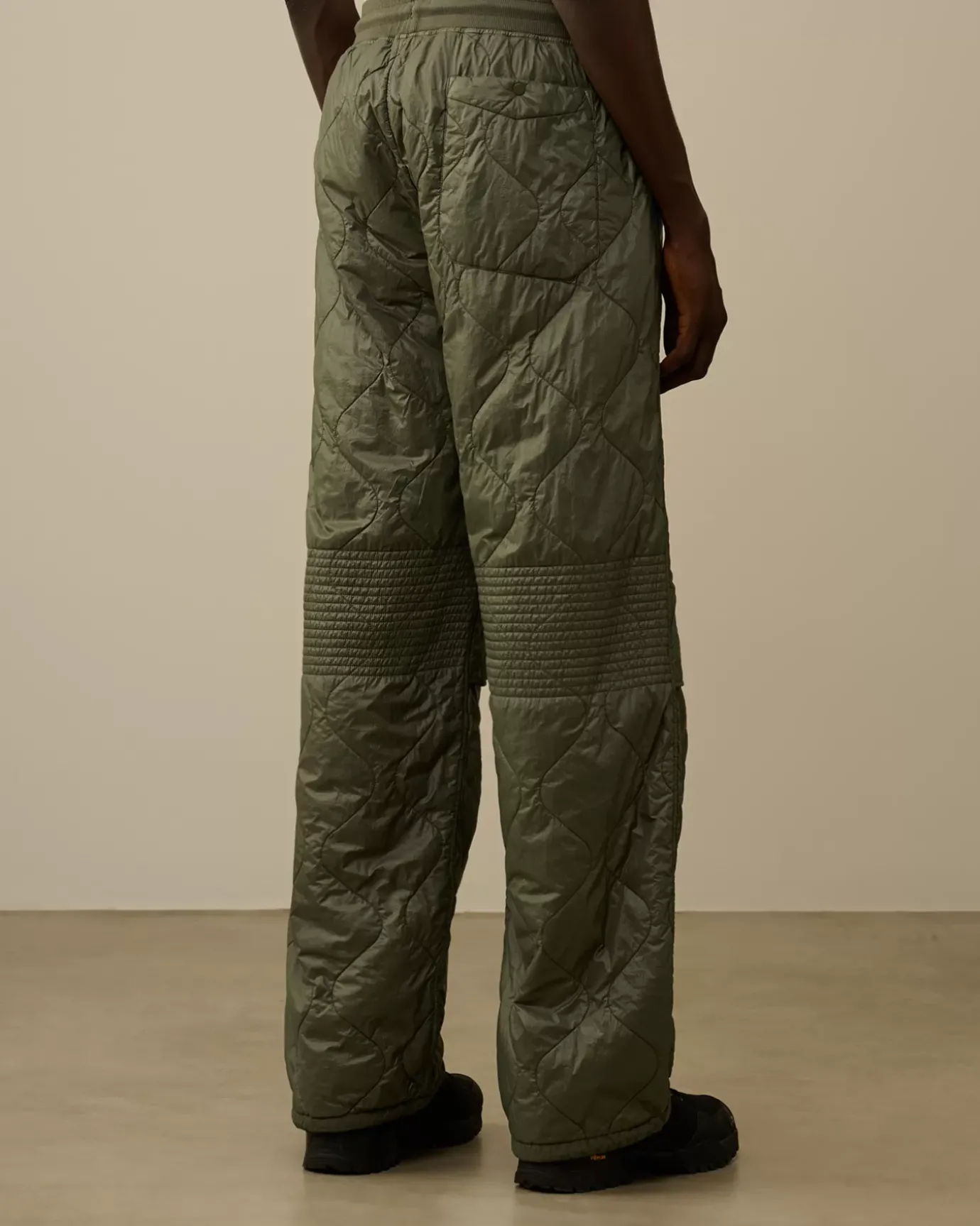 Tracksuits & Shorts<C.P. Company Diagonal Raised Fleece Mixed Quilted Sweatpants Grape Leaf – Green