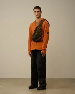Sweatshirts<C.P. Company Diagonal Raised Fleece Zipped Hooded Sweatshirt Bombay Brown