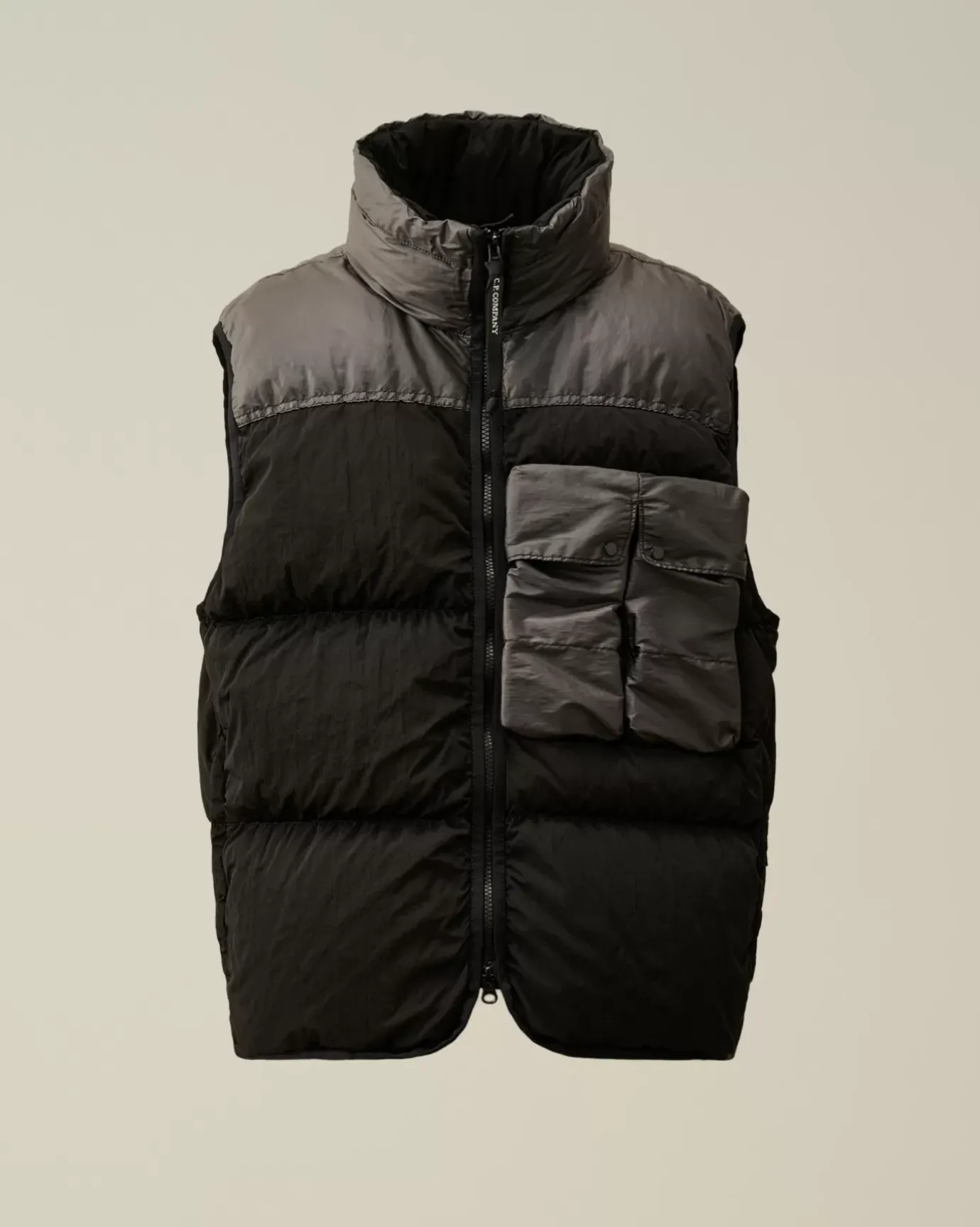 Jacket & Coats<C.P. Company Eco Chrome-R Mixed Down Vest Black