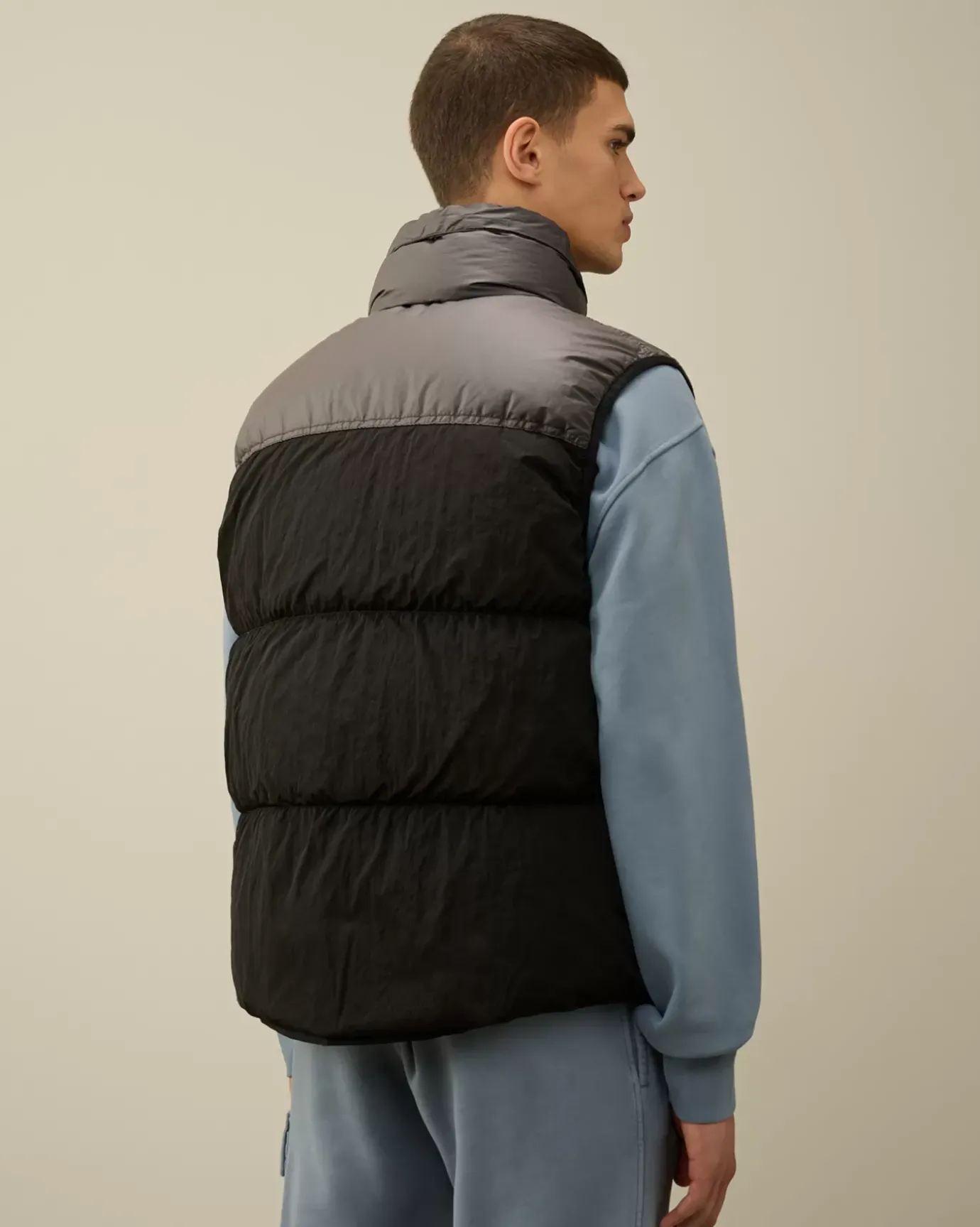 Jacket & Coats<C.P. Company Eco Chrome-R Mixed Down Vest Black