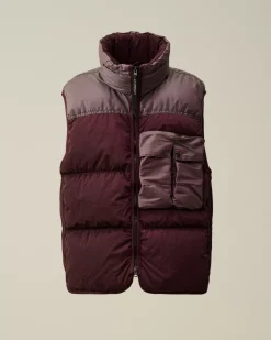 Jacket & Coats<C.P. Company Eco Chrome-R Mixed Down Vest Potent Purple