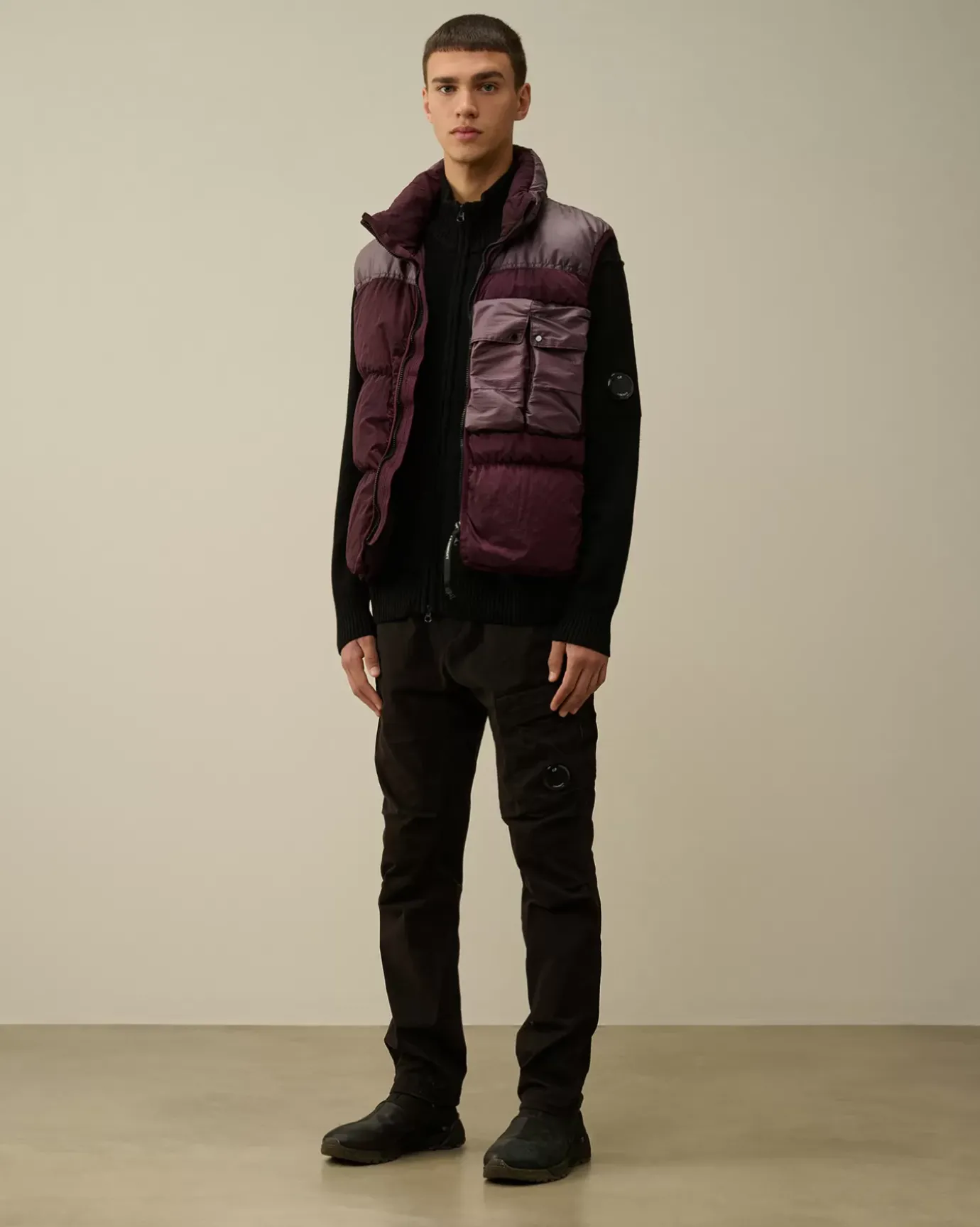 Jacket & Coats<C.P. Company Eco Chrome-R Mixed Down Vest Potent Purple