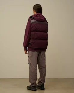 Jacket & Coats<C.P. Company Eco Chrome-R Mixed Down Vest Potent Purple