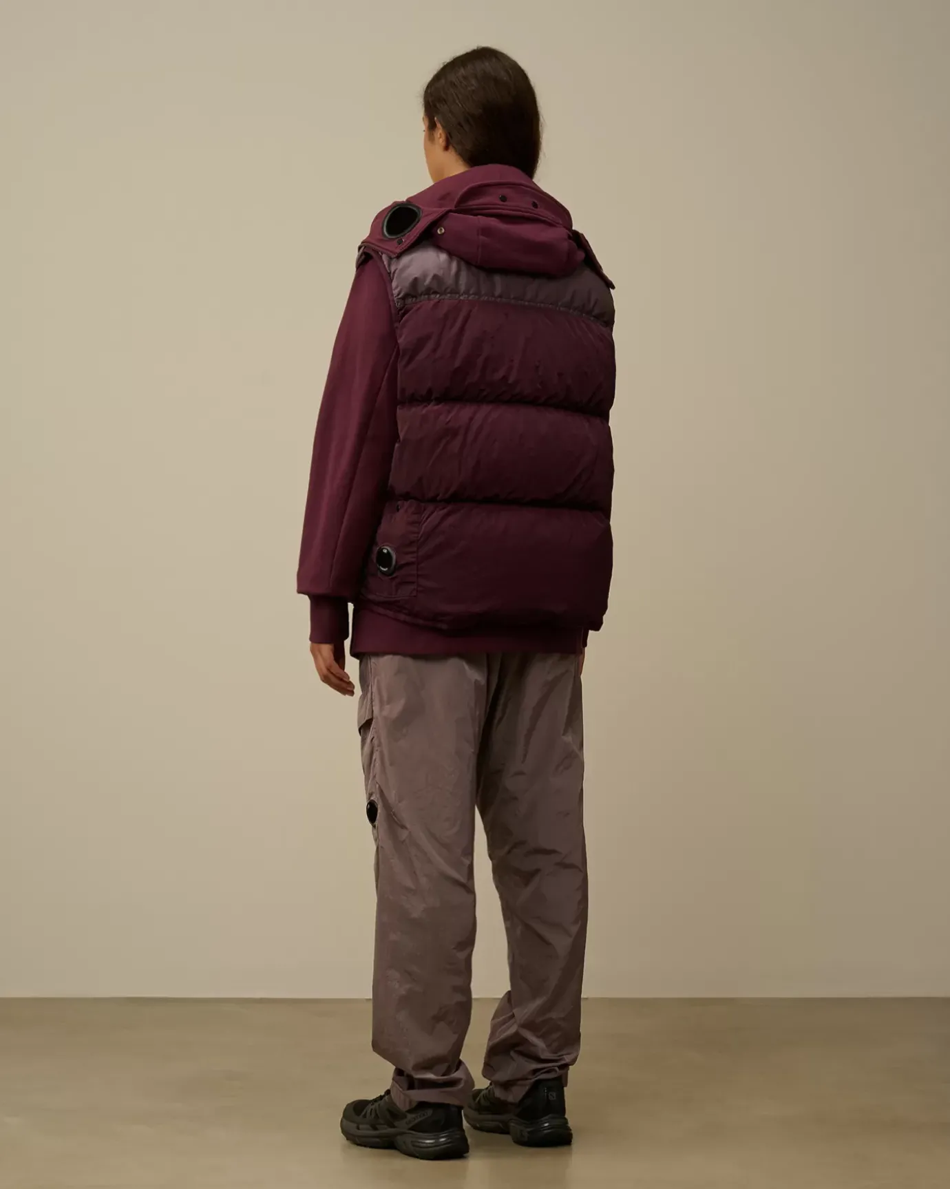Jacket & Coats<C.P. Company Eco Chrome-R Mixed Down Vest Potent Purple